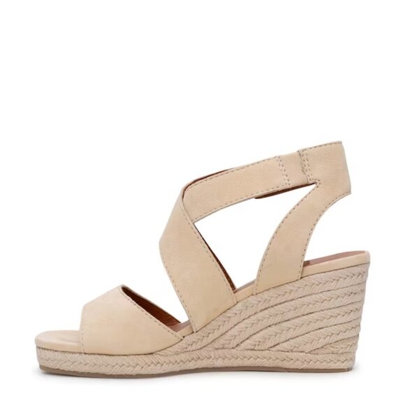 LUCKY Brand Women's "Mendona" Espadrille Wedge Sandals Sz 10 Open Toe Leather - Picture 8 of 8